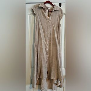 High Low Suzy D Linen Dress